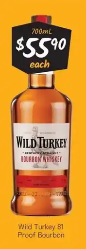 Cellarbrations Wild Turkey 81 Proof Bourbon offer