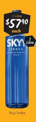 Cellarbrations Skyy Vodka offer
