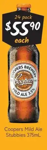 Cellarbrations Coopers Mild Ale Stubbies offer