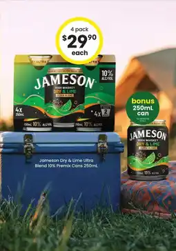 The Bottle O Jameson Dry & Lime Ultra Blend offer