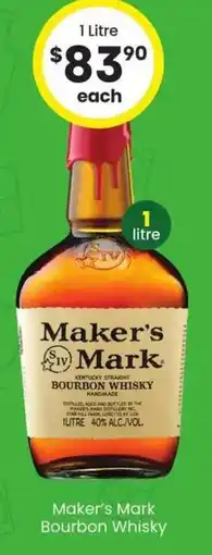 The Bottle O Maker's Mark Bourbon Whisky offer