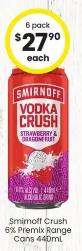 The Bottle O Smirnoff Crush offer