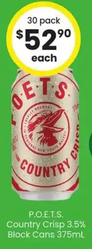 The Bottle O P.O.E.T.S. Country Crisp offer