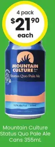 The Bottle O Mountain Culture Status Quo Pale Ale offer