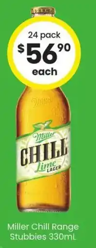 The Bottle O Miller Chill Lime Lager offer