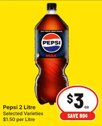 Pepsi 2 Litre Selected Varieties