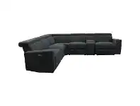 LivingStyles Norma Fabric Modular Corner Sofa with Electric Recliners, 4 Seater, Grey offer