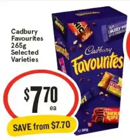 IGA Cadbury Favourites Selected Varieties offer