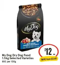 IGA My Dog Dry Dog Food 1.5kg Selected Varieties offer