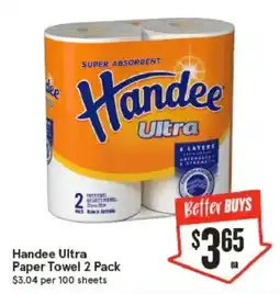IGA Handee Ultra Paper Towel offer