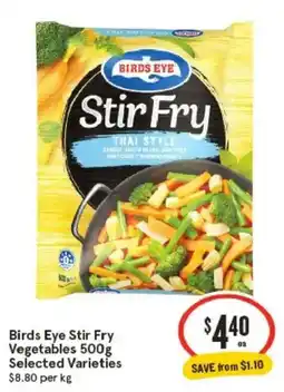 IGA Birds Eye Stir Fry Vegetables Selected Varieties offer