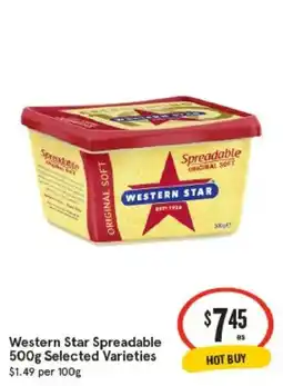 IGA Western Star Spreadable Selected Varieties offer
