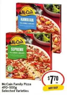 IGA McCain Family Pizza Selected Varieties offer