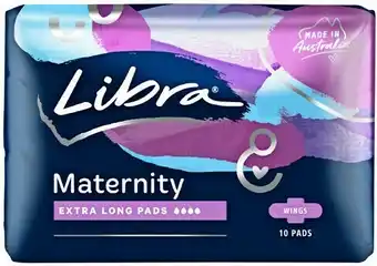 Priceline Libra Maternity Extra Long Pads 10 Pack offer