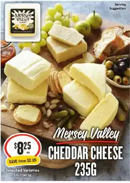 IGA Mersey Valley Cheddar Cheese offer