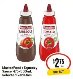 IGA MasterFoods Squeezy Sauce offer