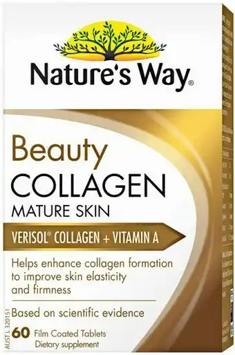 Priceline Nature's Way Beauty Collagen Mature Skin 60 Tablets offer