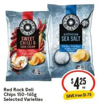 IGA Red Rock Deli Chips Selected Varieties offer