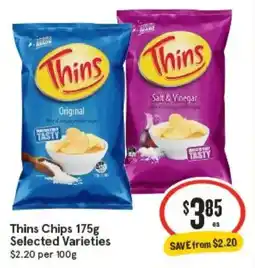 IGA Thins Chips Selected Varieties offer