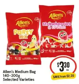 IGA Allen's Medium Bag Selected Varieties offer