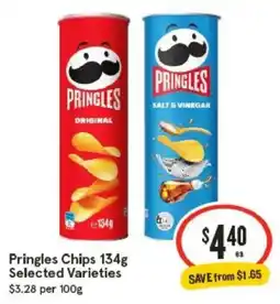 IGA Pringles Chips Selected Varieties offer