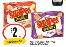 IGA Arnott's Shapes Originals Selected Varieties offer