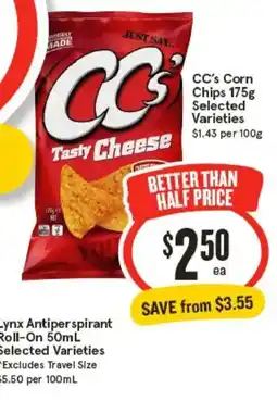 IGA CC's Corn Chips offer