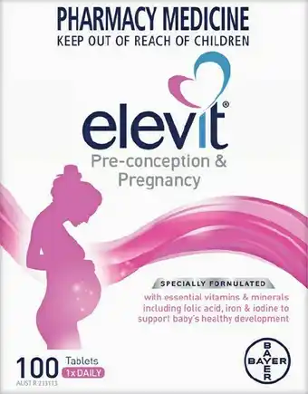 Soul Pattinson Chemist Elevit 100 Tablets offer
