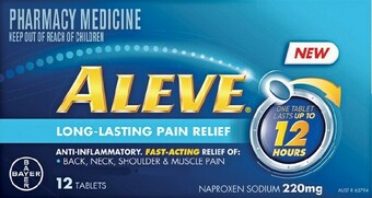 Soul Pattinson Chemist Aleve Up to 12 Hours 12 Tablets offer