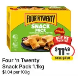IGA Xpress Four 'n Twenty Snack Pack offer