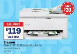 Officeworks Canon PIXMA TR7160 Multifunction Printer offer