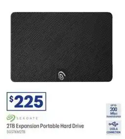 Officeworks Seagate 2TB Expansion Portable Hard Drive offer