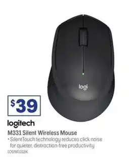 Officeworks logitech M331 Silent Wireless Mouse offer