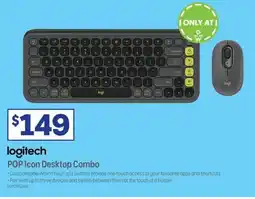 Officeworks logitech POP Icon Desktop Combo offer