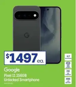 Officeworks Google Pixel 11 256GB Unlocked Smartphone offer