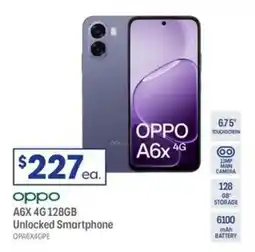 Officeworks OPPO A6X 4G 128GB Unlocked Smartphone offer