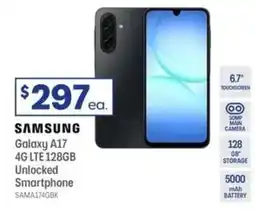 Officeworks Samsung Galaxy A17 4G LTE 128GB Unlocked Smartphone offer