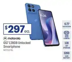 Officeworks motorola G57 128GB Unlocked Smartphone offer