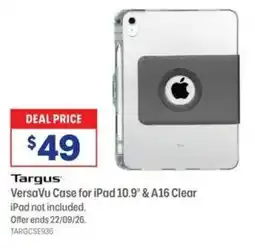 Officeworks Targus VersaVu Case for iPad 10.9" & A16 Clear offer