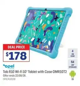 Officeworks Opel Tab R10 Wi-Fi 10" Tablet with Case OMR10T2 offer