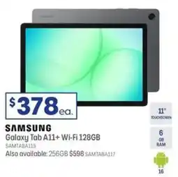 Officeworks Samsung Galaxy Tab A11+ Wi-Fi 128GB offer