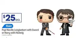 Officeworks Funko Pop! Neville Longbottom with Sword or Harry with Hedwig offer