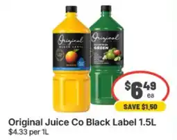 IGA Xpress Original Juice Co Black Label offer