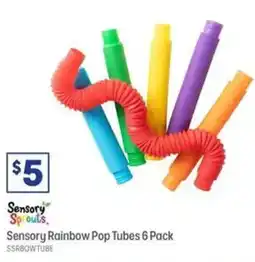 Officeworks Sensory Sprouts Sensory Rainbow Pop Tubes offer