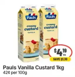 IGA Xpress Pauls Vanilla Custard offer