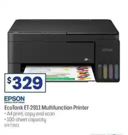 Officeworks Epson EcoTank ET-2911 Multifunction Printer offer