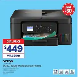 Officeworks Brother TANK 780DW Multifunction Printer offer