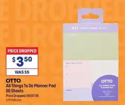 Officeworks Otto All Things To Do Planner Pad offer