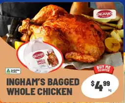 IGA Xpress Ingham's bagged whole chicken offer
