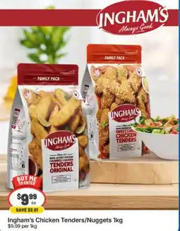 IGA Xpress Ingham's Chicken Tenders/Nuggets offer